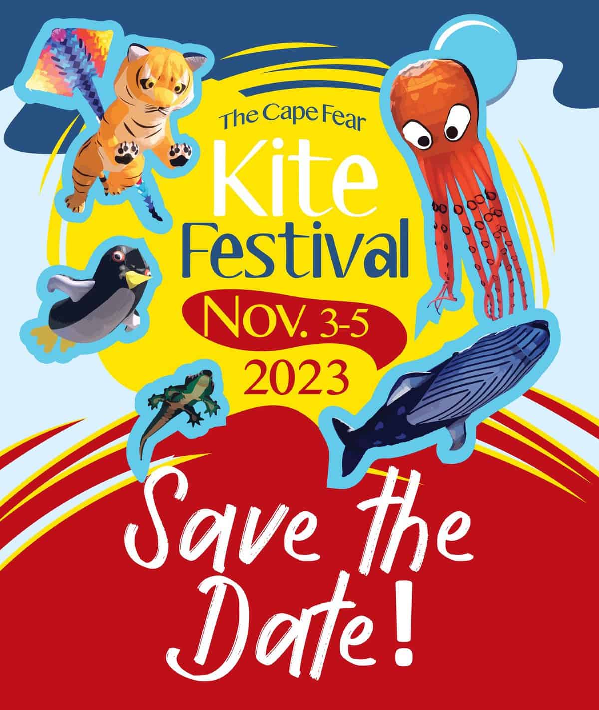 Save the Date for the 2023 Cape Fear Kite Festival in Fort Fisher