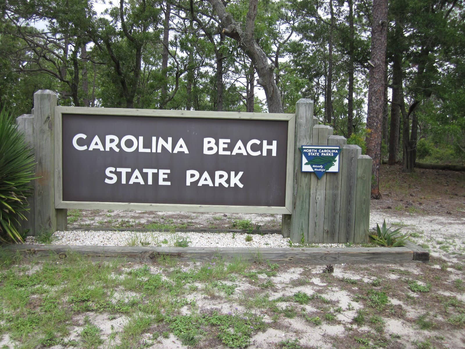 The entrance of the Carolina Beach State Park