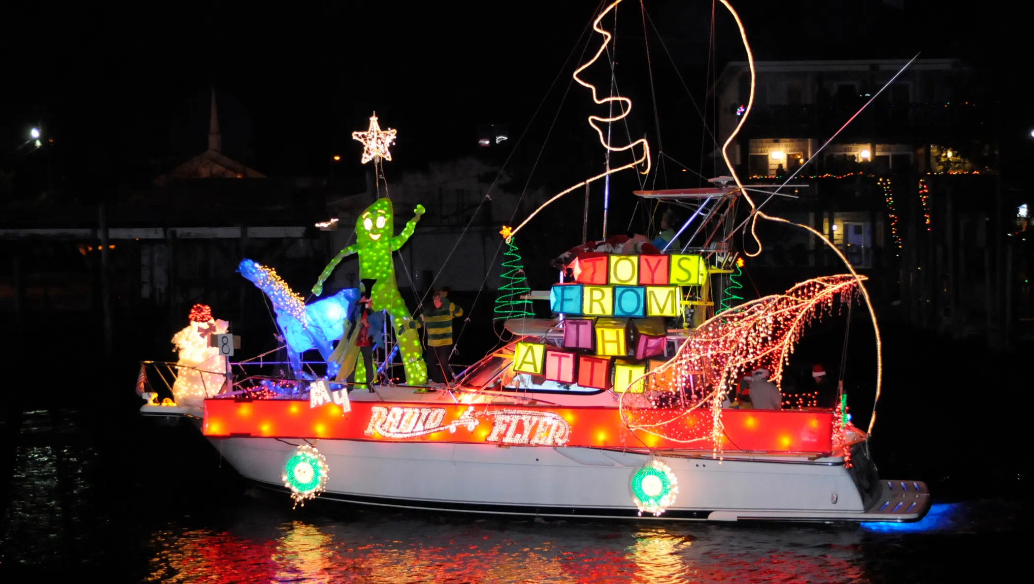 Island of Lights Festival Flotilla in Carolina Beach NC - Vacation Places to Stay