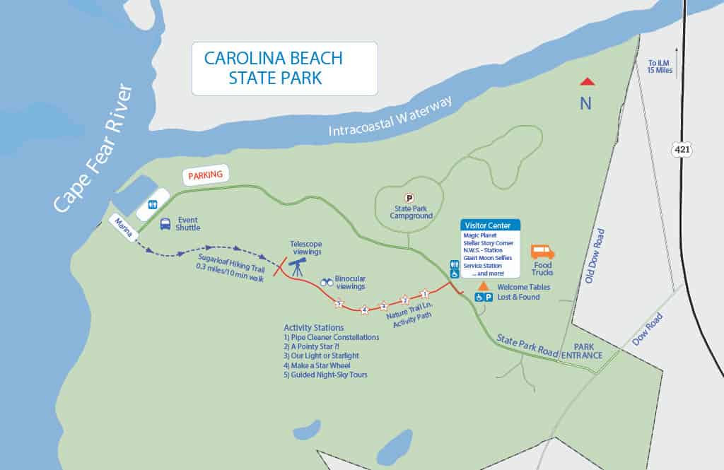 Carolina Beach Star Party Map
